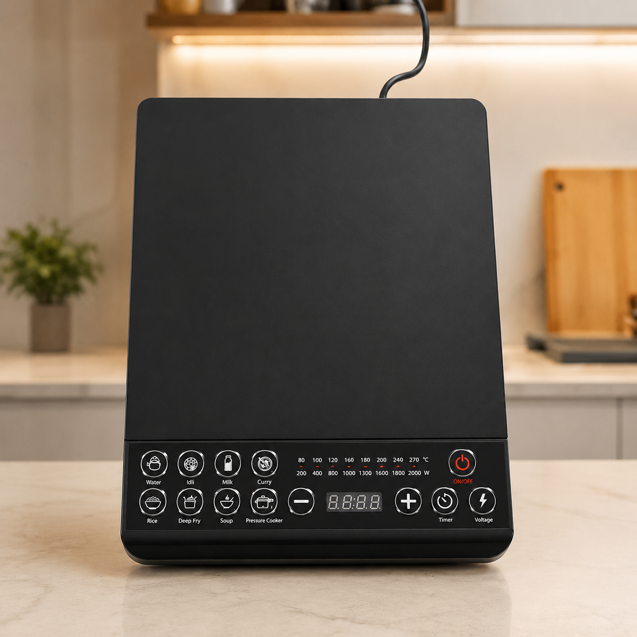 Button Induction Cooktop 2000W